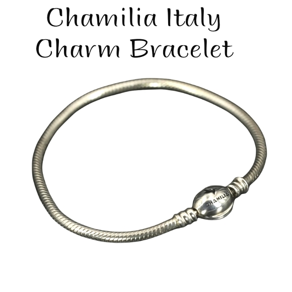 Chamilia Jewelry - CHAMILLIA 3mm Snake Chain Link 7.5" Barrel Clasp Bracelet - 13g Sterling Silver